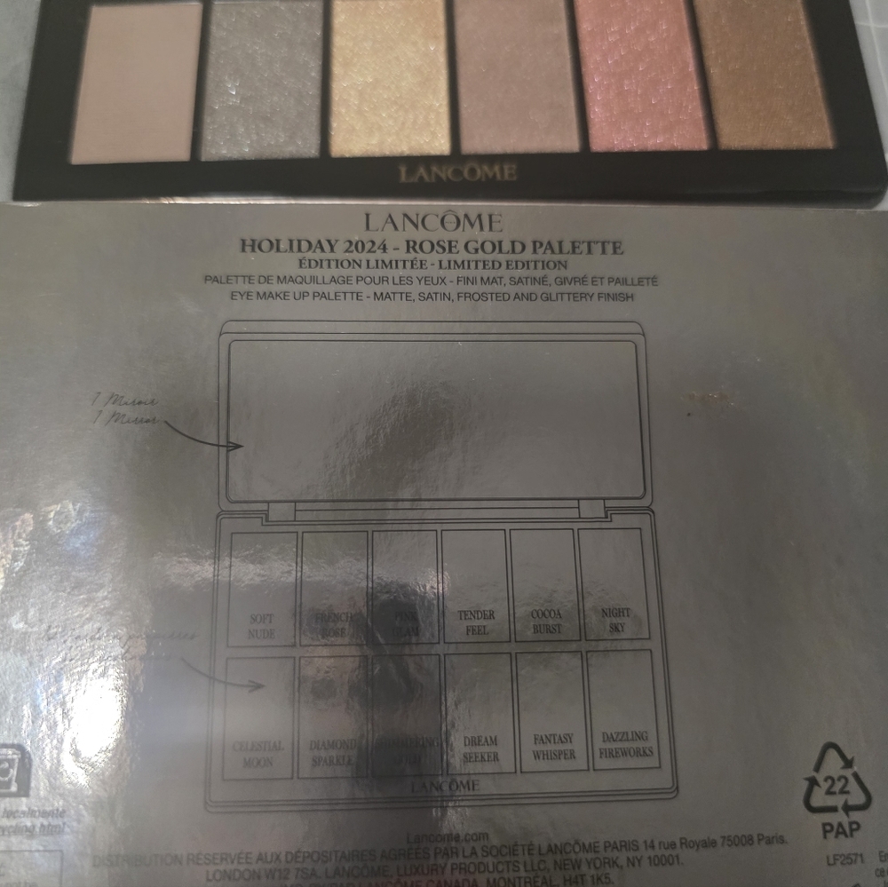 NWT Lancôme Rose Gold Eyeshadow Palette - Picture 3 of 5